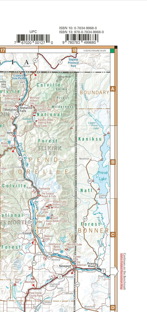 WASHINGTON RECREATION MAP - BENCHMARK