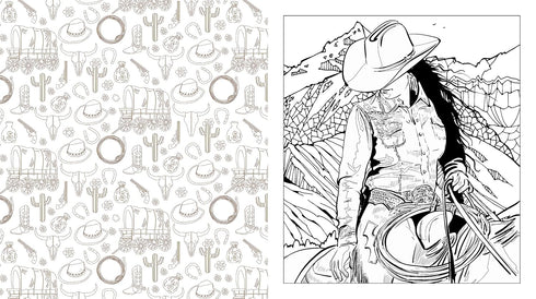 AMERICAN WEST COLORING BOOK: COLOR LIFE ON THE FRONTIER - CHARTWELL BOOKS