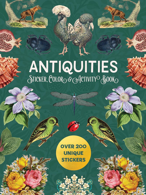 ANTIQUITIES STICKER, COLOR AND ACTIVITY BOOK - EDITORS OF CHARTWELL BOOKS