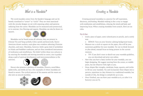 CALMING, MEDITATIVE, & MINDFUL STICKER, COLOR & ACTIVITY BOOK - CHARTWELL BOOKS