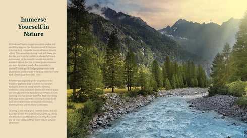 MOUNTAINS & WILDERNESS COLORING BOOK - EDITORS OF CHARTWELL BOOKS