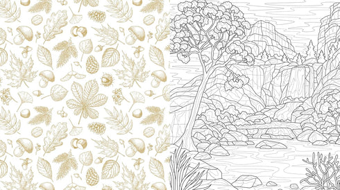 MOUNTAINS & WILDERNESS COLORING BOOK - EDITORS OF CHARTWELL BOOKS