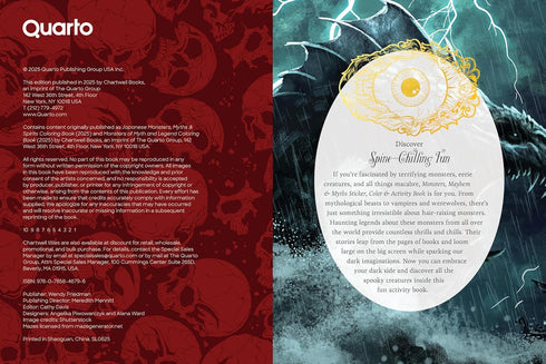 MONSTERS, MAYHEM, AND MYTHS STICKER, COLOR & ACTIVITY BOOK - CHARTWELL BOOKS