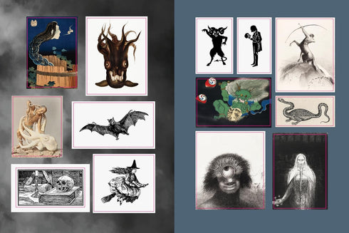 MONSTERS, MAYHEM, AND MYTHS STICKER, COLOR & ACTIVITY BOOK - CHARTWELL BOOKS