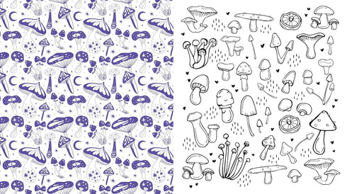TWILIGHT MUSHROOMS COLORING BOOK - CHARTWELL BOOKS