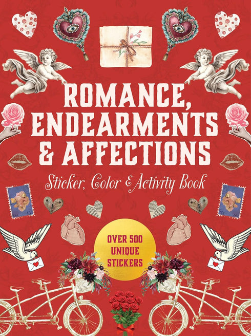 ROMANCE, ENDEARMENTS & AFFECTIONS STICKER, COLOR & ACTIVITY BOOK - CHARTWELL BKS