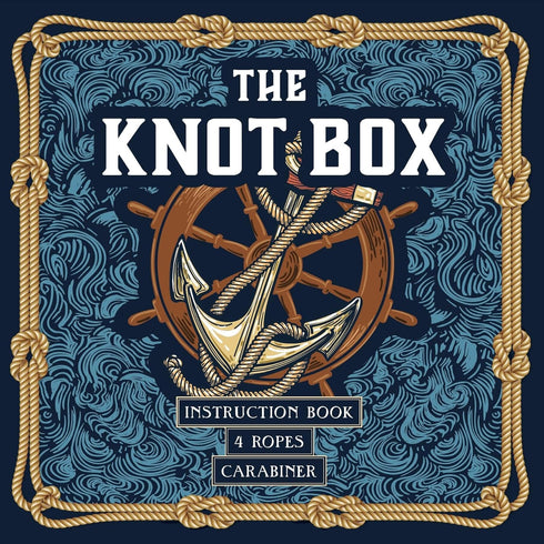 THE KNOT BOX: INSTRUCTION BOOK, 4 ROPES, CARABINER - EDITORS OF CHARTWELL BOOKS