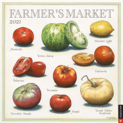 FARMER'S MARKET 2021 WALL CALENDAR