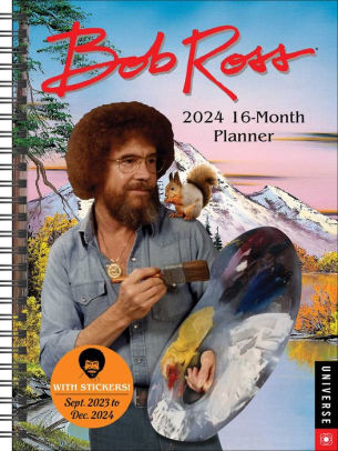 BOB ROSS 2024 16-MONTH PLANNER - ROSS. BOB