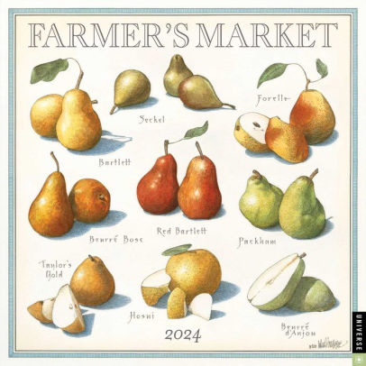 FARMER'S MARKET 2024 WALL CALENDAR - BURGOYNE. JOHN