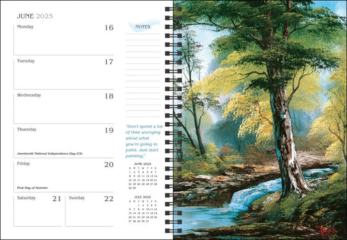 BOB ROSS 16-MONTH 2025 PLANNER CALENDAR