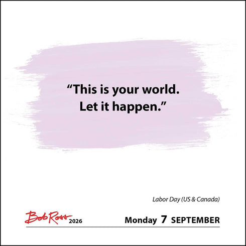 BOB ROSS 2026 DAY-TO-DAY CALENDAR