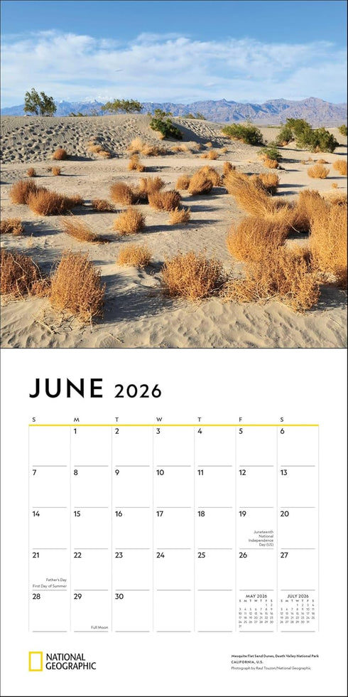 NATIONAL GEOGRAPHIC: AMERICAN LANDSCAPES 2026 WALL CALENDAR