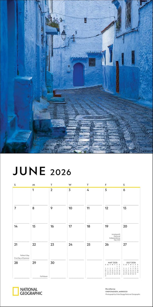 NATIONAL GEOGRAPHIC: JOURNEYS OF A LIFETIME 2026 WALL CALENDAR