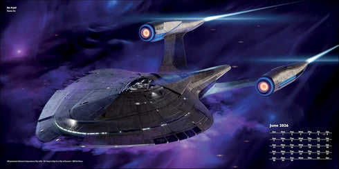 STAR TREK SHIPS OF THE LINE 2026 WALL CALENDAR