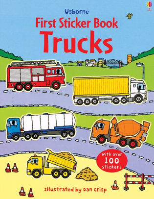 FIRST STICKER BOOK, TRUCKS - TAPLIN. SAM