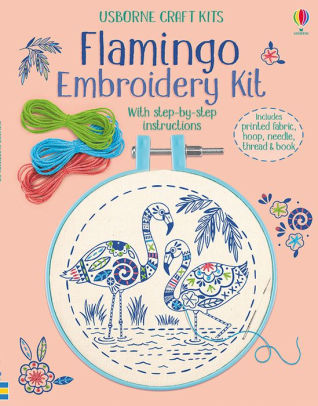 EMBROIDERY KIT, FLAMINGO (IR) - BRYAN. LARA
