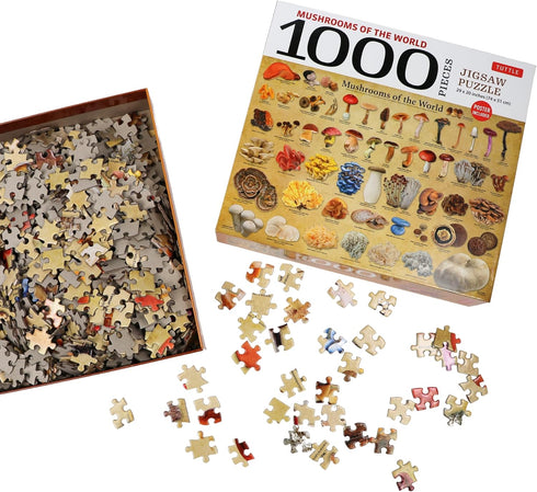 MUSHROOMS OF THE WORLD 1000 PIECE JIGSAW PUZZLE - TUTTLE