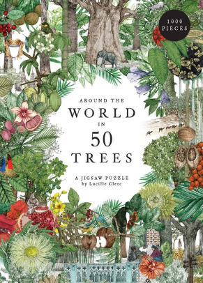 AROUND THE WORLD IN 50 TREES 1000 PIECE PUZZLE - DRORI. JONATHAN ; CLERC. LUCILL