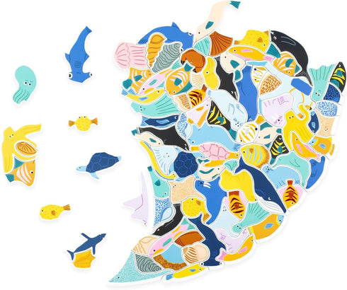 FISH (AND A DIVER) 300 PIECE CLUSTER JIGSAW PUZZLE - MAUPETIT. LEA