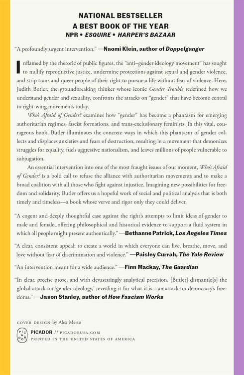 WHO'S AFRAID OF GENDER? - BUTLER. JUDITH