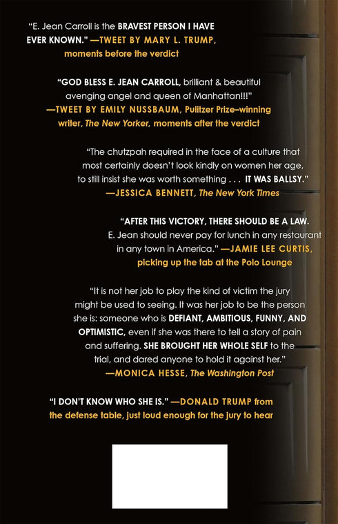 NOT MY TYPE: ONE WOMAN VS. A PRESIDENT - CARROLL. E JEAN