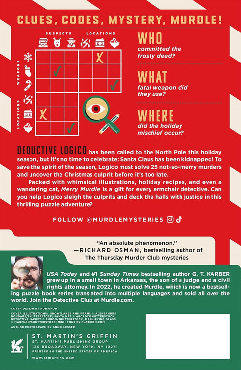 MERRY MURDLE: 25 FIENDISHLY FESTIVE LOGIC PUZZLES - KARBER. G.T.