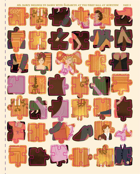 STICKER JIGSAW: PRIDE AND PREJUDICE - AUSTEN. JANE