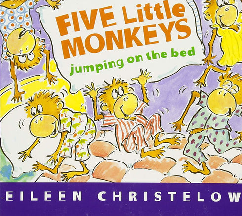 FIVE LITTLE MONKIES - CHRISTELOW. EILEENBOARD BOOK