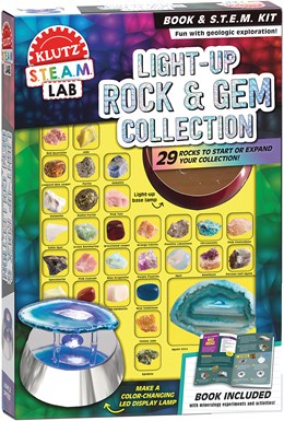STEAM LAB LIGHT-UP ROCKS & GEMS COLECTION - KLUTZ