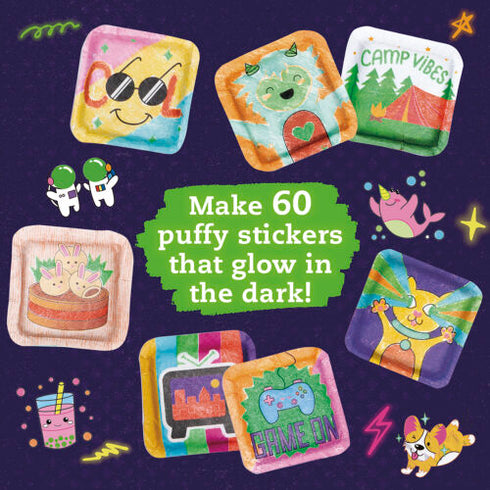 MAKE YOUR OWN GLOW-IN-TH-DARK PUFFY STICKERS - KLUTZ