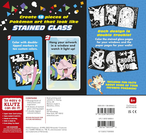 Pokemon Stained Glass Art - Klutz