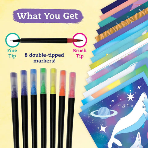 BRUSH PEN DOODLES: CHILL-OUT COLORING - KLUTZ