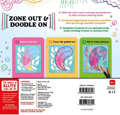 BRUSH PEN DOODLES: CHILL-OUT COLORING - KLUTZ