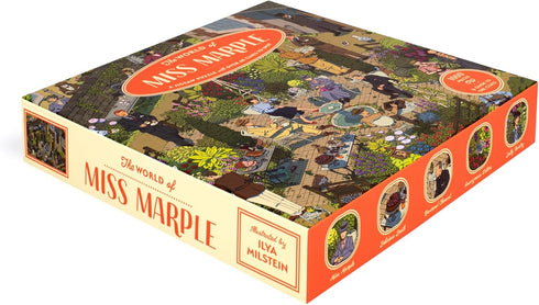 THE WORLD OF MISS MARPLE 1000 PIECE JIGSAW PUZZLE - MILSTEIN. IIYA