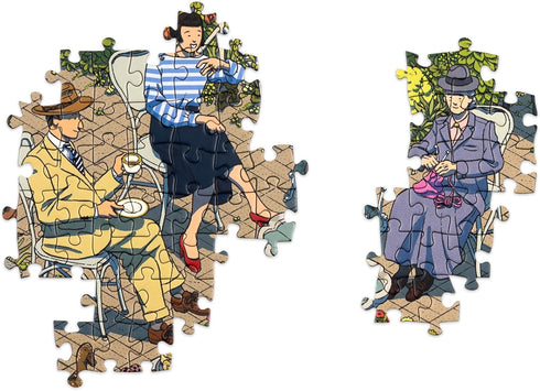 THE WORLD OF MISS MARPLE 1000 PIECE JIGSAW PUZZLE - MILSTEIN. IIYA