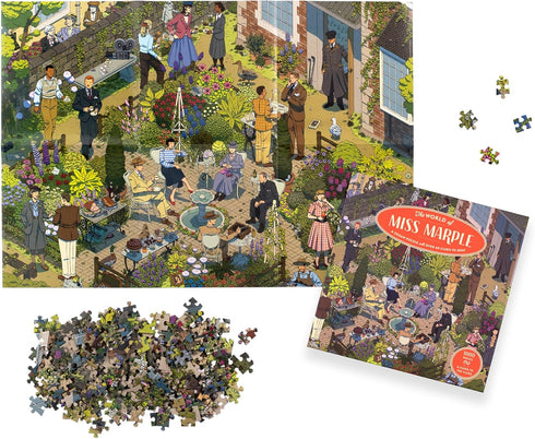 THE WORLD OF MISS MARPLE 1000 PIECE JIGSAW PUZZLE - MILSTEIN. IIYA