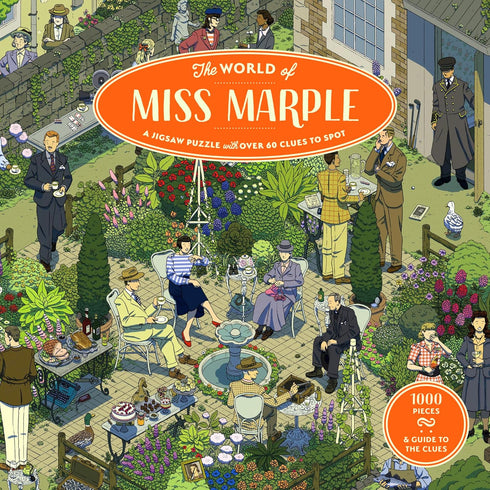 THE WORLD OF MISS MARPLE 1000 PIECE JIGSAW PUZZLE - MILSTEIN. IIYA