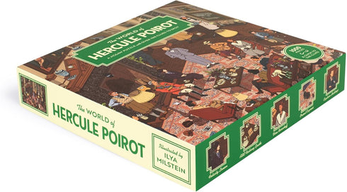 THE WORLD OF HERCULE POIROT 1000 PIECE JIGSAW PUZZLE - MILSTEIN. ILYA