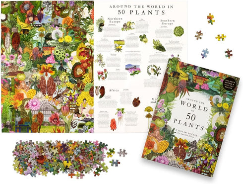 AROUND THE WORLD IN 50 PLANTS 1000 PIECE PUZZLE
