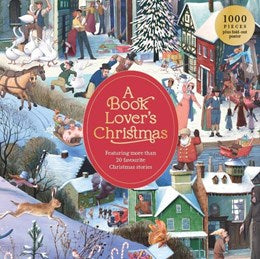 A BOOK LOVER'S CHRISTMAS 1000 PIECE JIGSAW PUZZLE - KIRKHAM. MICHAEL