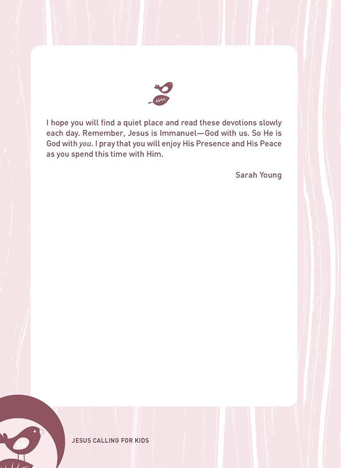 JESUS CALLING: 365 DEVOTIONS FOR KIDS (GIRL'S EDITION) - YOUNG. SARAH