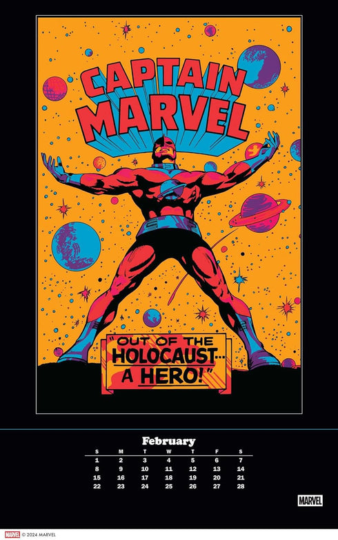 MARVEL CLASSIC BLACK LIGHT 2026 POSTER CALENDAR WITH 12 FRAMEABLE PRINTS
