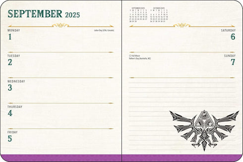 LEGEND OF ZELDA 16-MONTH 2025-2026 WEEKLY/MONTHLY