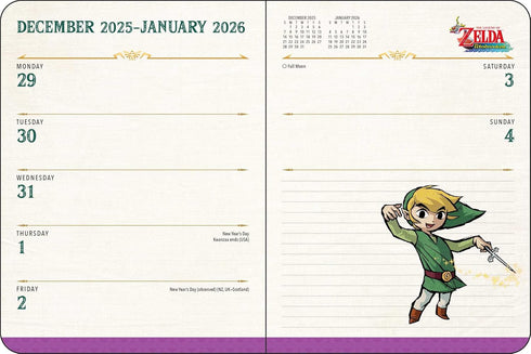 LEGEND OF ZELDA 16-MONTH 2025-2026 WEEKLY/MONTHLY