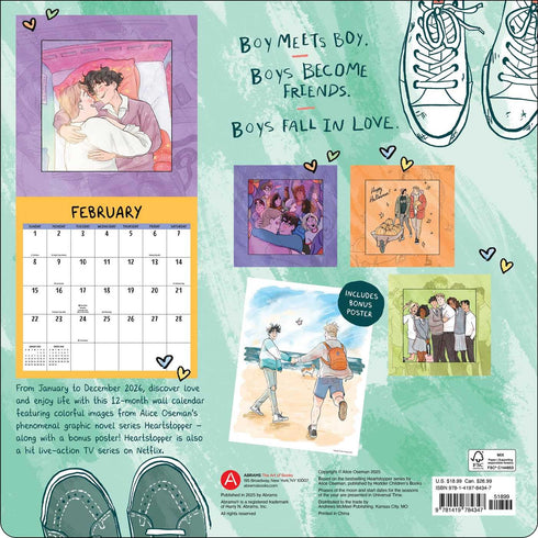 HEARTSTOPPER 2026 WALL CALENDAR WITH BONUS POSTER