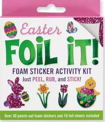 EASTER FOIL IT! FOAM STICKER ACTIVITY KIT - PETER PAUPER PRESS