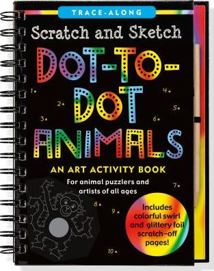 DOT TO DOT ANIMALS SCRATCH AND SKETCH