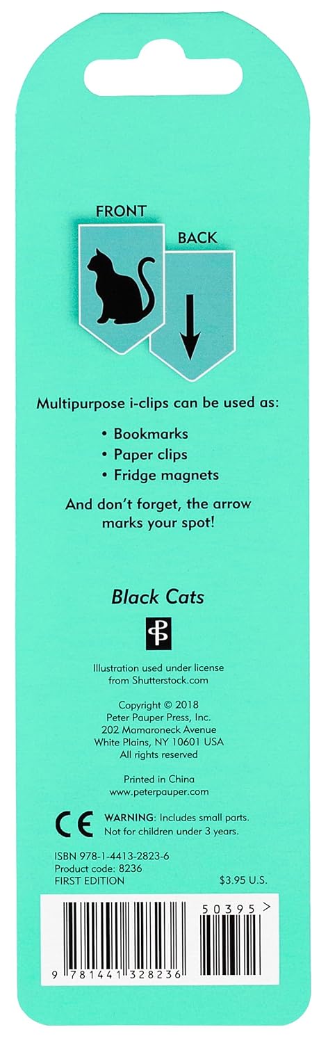 BLACK CATS I-CLIPS - PETER PAUPER PRESS