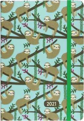 2021 WEEKLY PLANNER SLOTHS